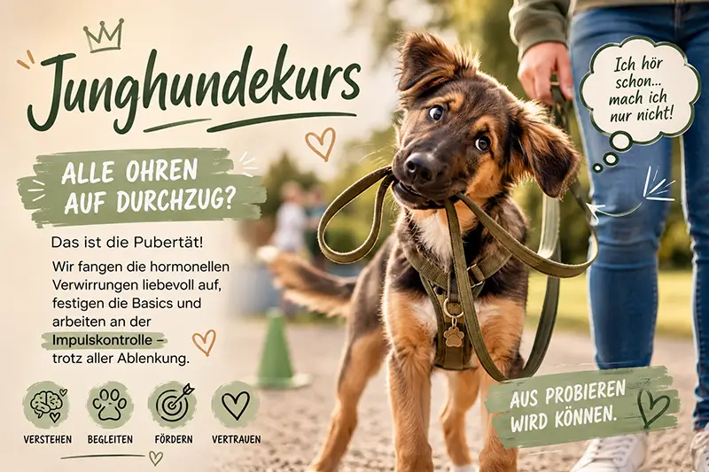 Junghund im Training