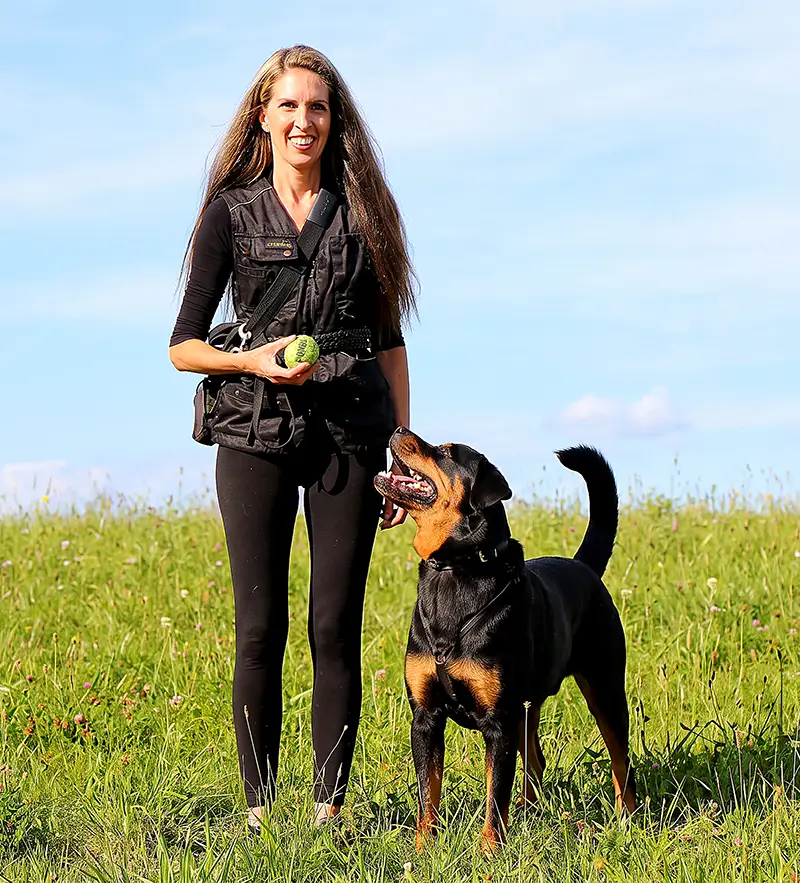 Olivia beim Training